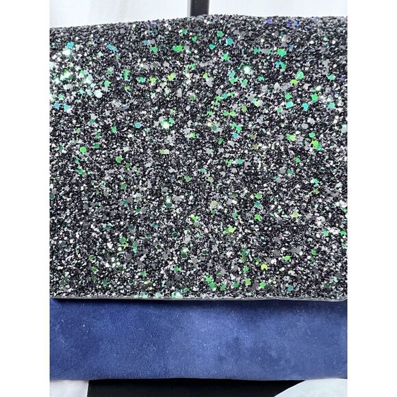 Ann Taylor Bella Glitter Navy Clutch Bling NYE NWT‎ - Picture 12 of 12